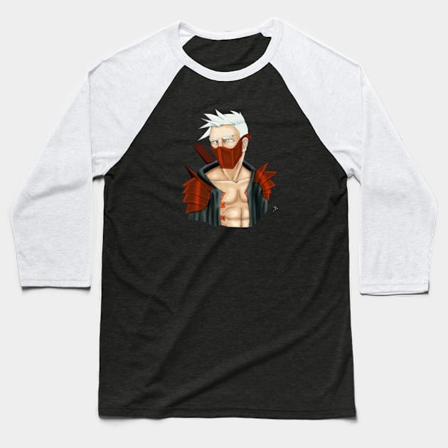 Mysterious Ninja Baseball T-Shirt by TaliDe